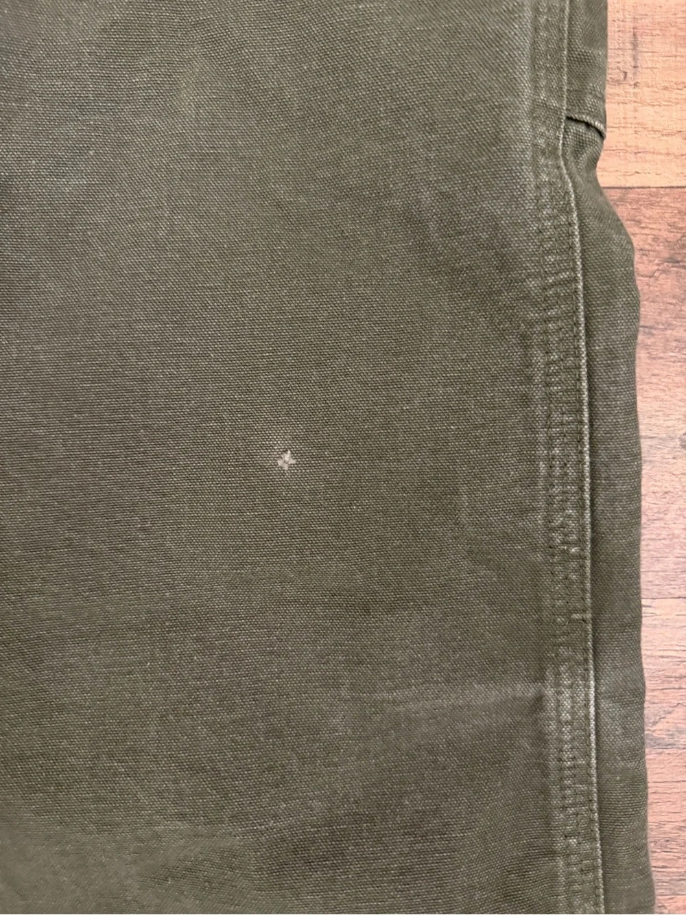 Vintage Carhartt B11 MOS Dungaree Fit Carpenter Pants 44x32 Made USA Comp